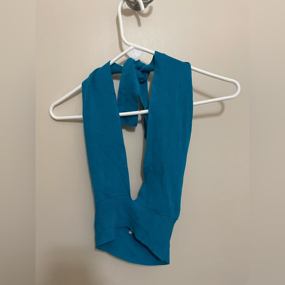 Urban Outfitters Halter Open Back Tie Top